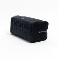 Dior Black Oblique Jacquard Nylon Toiletry Bag