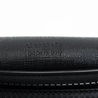 Gucci GG Monogram Canvas and Black Leather Bum Bag