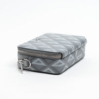 Dior Grey Diamond Canvas Double Zip Camera Bag