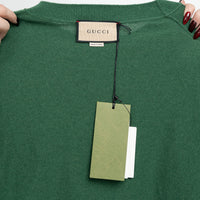 Gucci Green Cashmere Knit Sweater Size XL