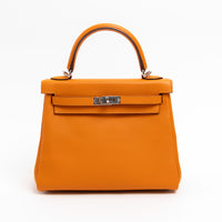 Hermes Abricot Swift Leather Kelly 25