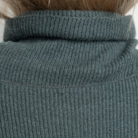 Brunello Cucinelli Muted Green Cashmere Turtleneck Sweater Size M