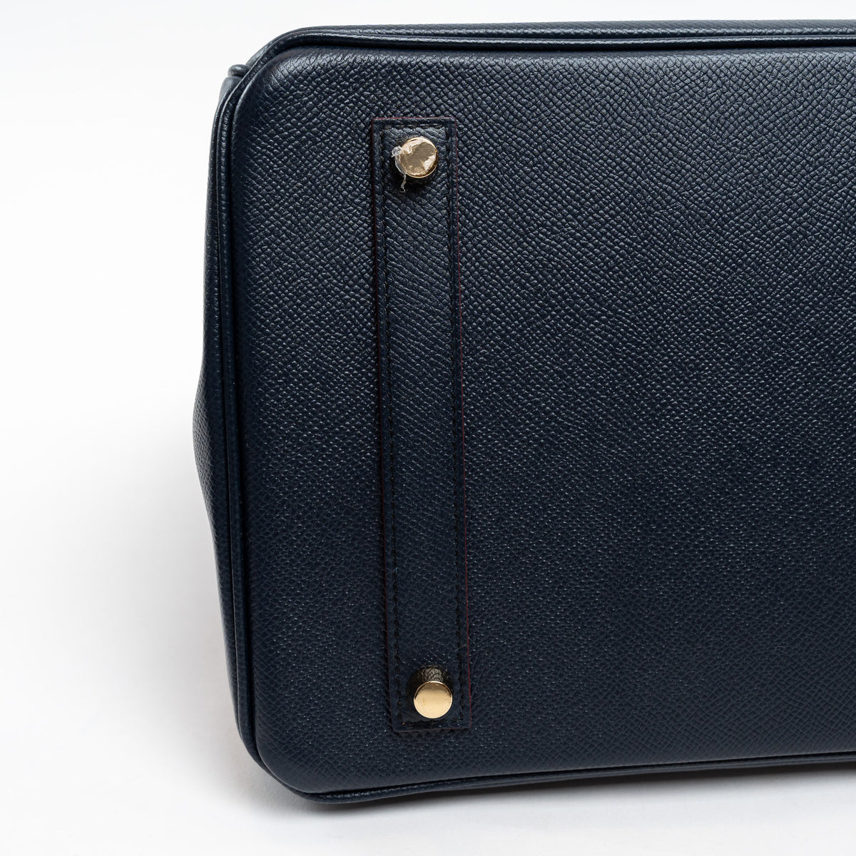 Hermes Blue Indigo and Rouge Epsom Leather Contour Birkin 35