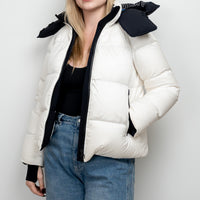 Burberry White Puffer Down Jacket Size XS