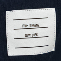 Thom Browne Navy Cotton Tonal 4 Bar Unisex Sweater Size 40