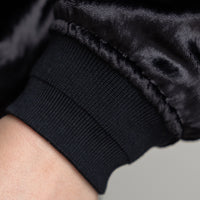 Dior Black Textured Fabric Bomber Jacket Size 50