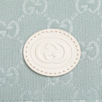 Gucci White Nylon and Blue GG Canvas Puffer Down Vest Size 42