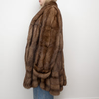 Sojuzpushnina Brown Russian Sable Fur Overcoat