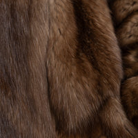 Sojuzpushnina Brown Russian Sable Fur Overcoat