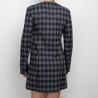 Pre-Loved Chanel™ Grey Tweed Button Up Dress Size 38