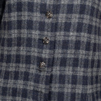 Pre-Loved Chanel™ Grey Tweed Button Up Dress Size 38