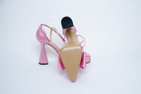 Mach & Mach Pink Satin Bow Heels Size 40