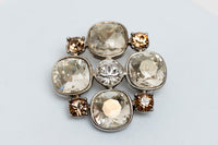 Pre-Loved Chanel ™ Silver-Tone Crystal Brooch