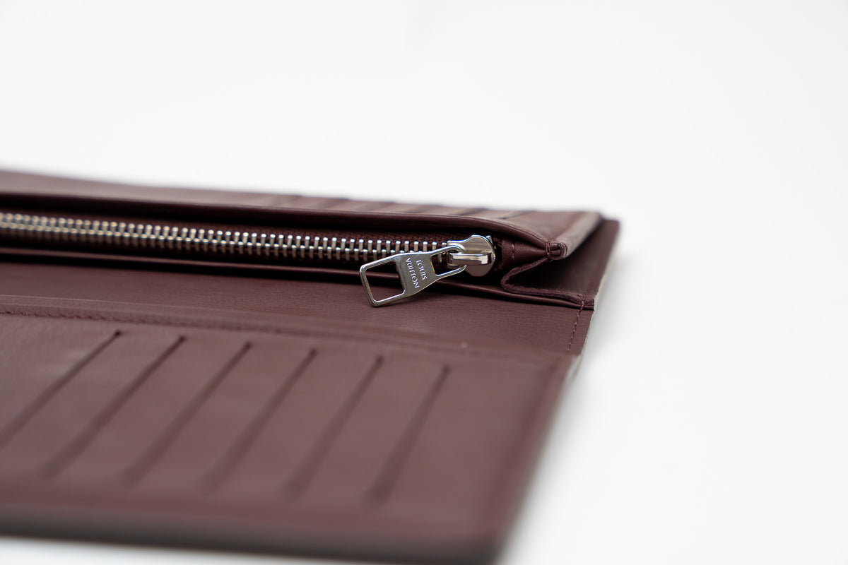 Louis Vuitton Burgundy Bifold Long Wallet