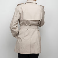 Burberry Beige Belted Long Trench Coat Size 10