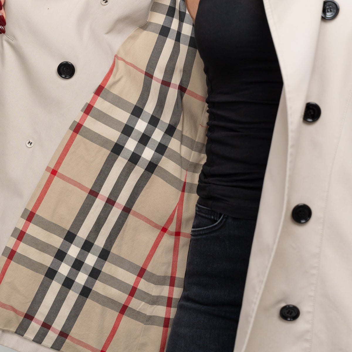 Burberry Beige Belted Long Trench Coat Size 10