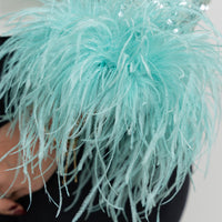 Self-Portrait Teal Green Sequin Tweed Crystal Embellished Jacket Size 4