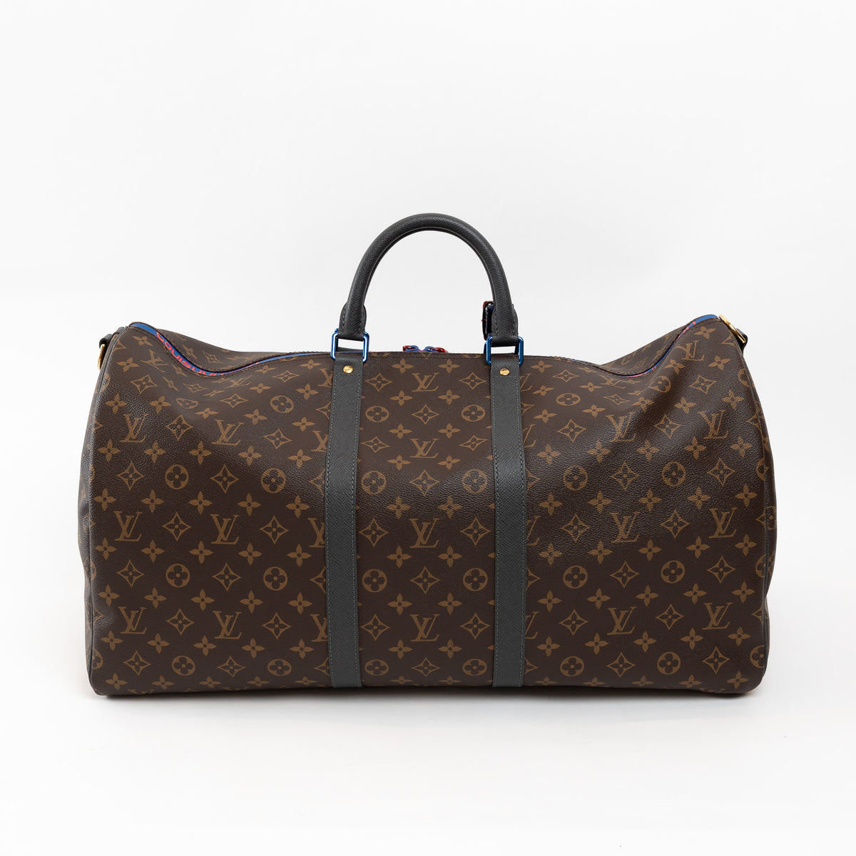 Louis Vuitton Brown Monogram Canvas Taiga Outdoor Keepall Bandouliere 55