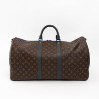 Louis Vuitton Brown Monogram Canvas Taiga Outdoor Keepall Bandouliere 55