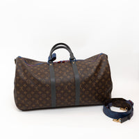Louis Vuitton Brown Monogram Canvas Taiga Outdoor Keepall Bandouliere 55