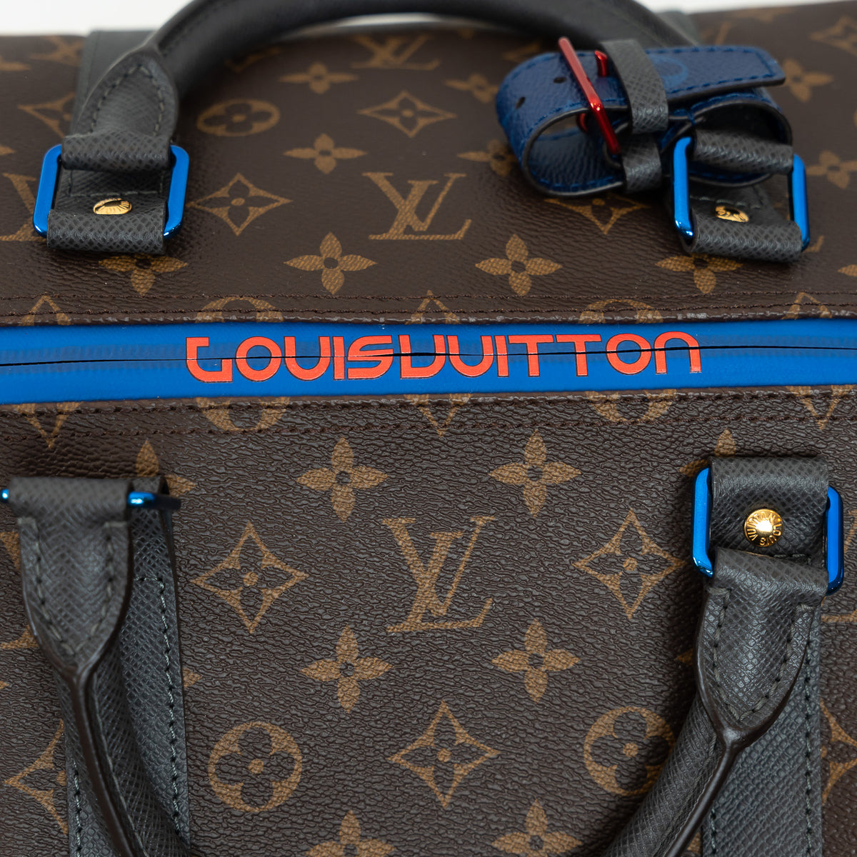 Louis Vuitton Brown Monogram Canvas Taiga Outdoor Keepall Bandouliere 55