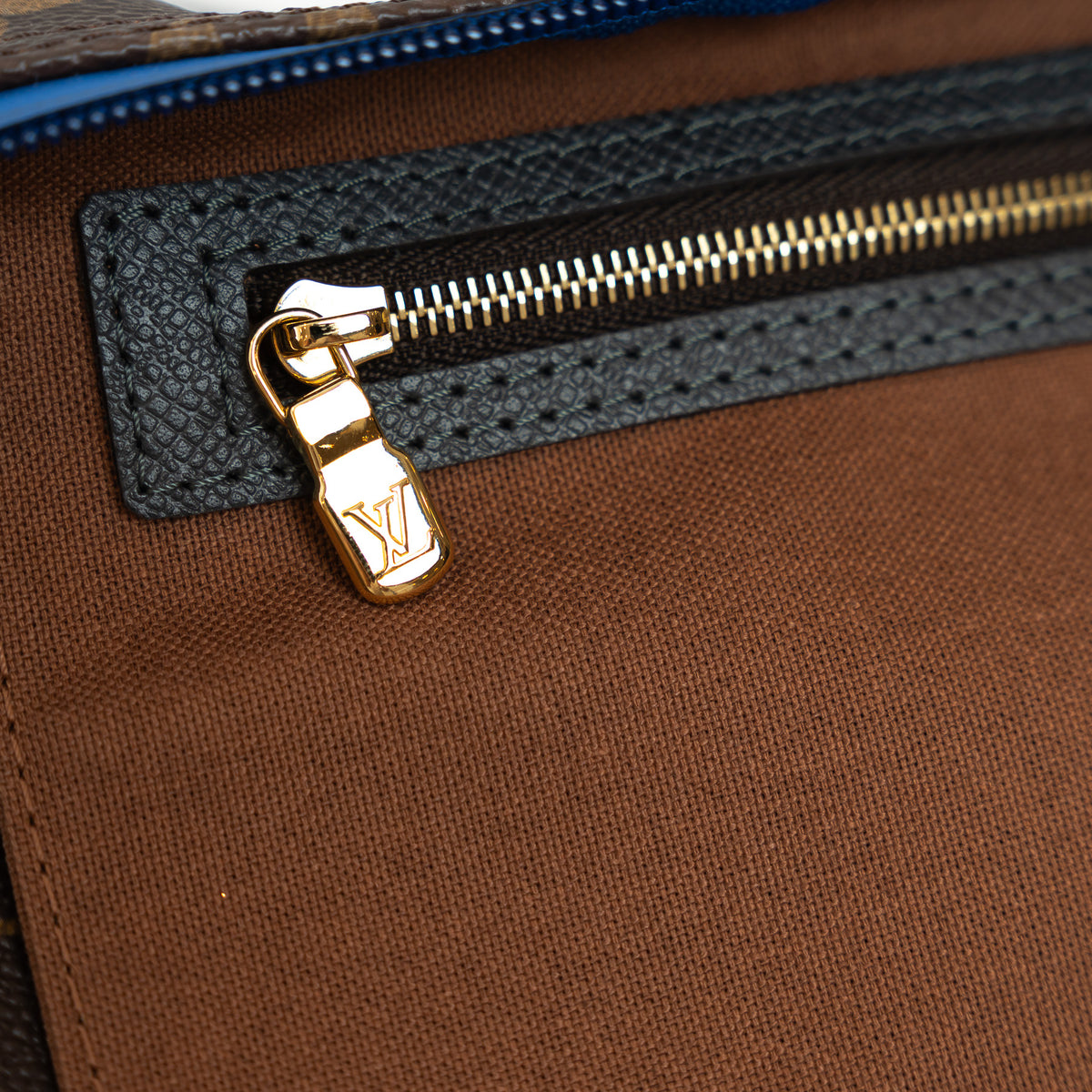 Louis Vuitton Brown Monogram Canvas Taiga Outdoor Keepall Bandouliere 55