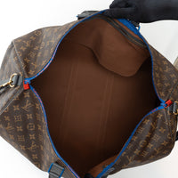 Louis Vuitton Brown Monogram Canvas Taiga Outdoor Keepall Bandouliere 55