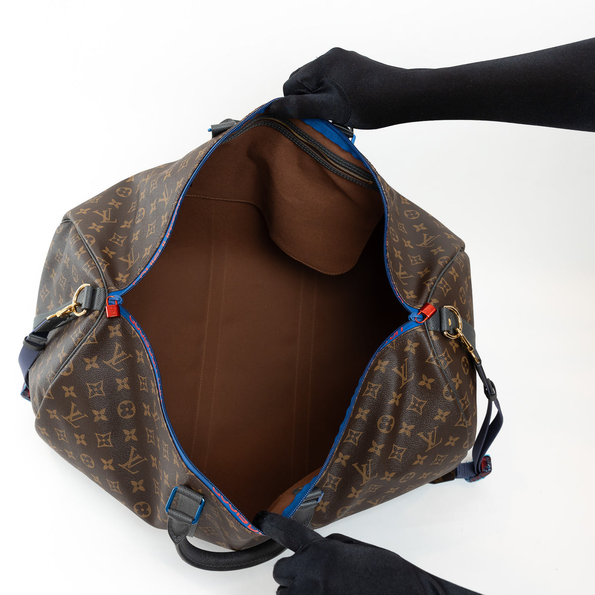 Louis Vuitton Brown Monogram Canvas Taiga Outdoor Keepall Bandouliere 55