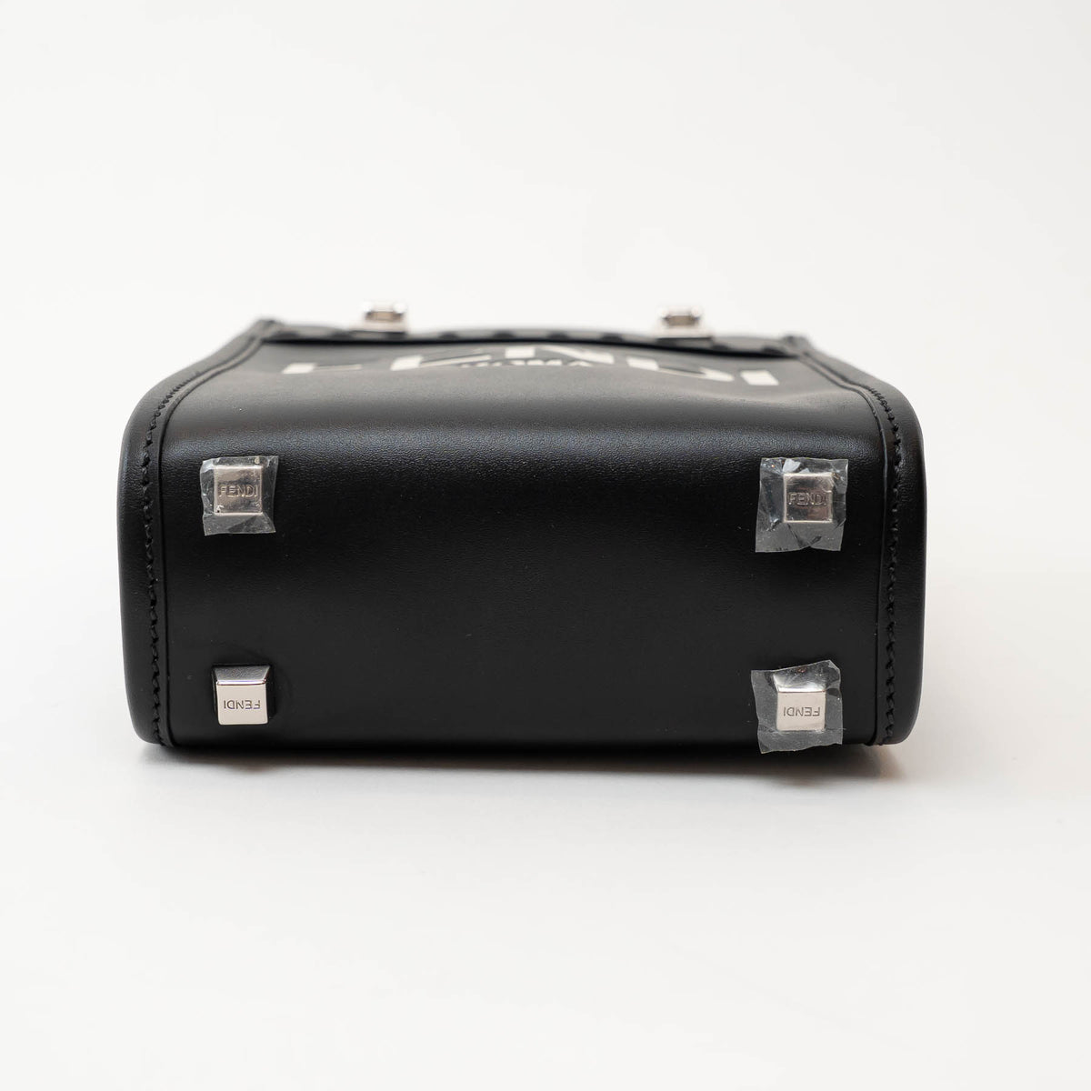 Fendi Black Leather Mini Sunshine Tote