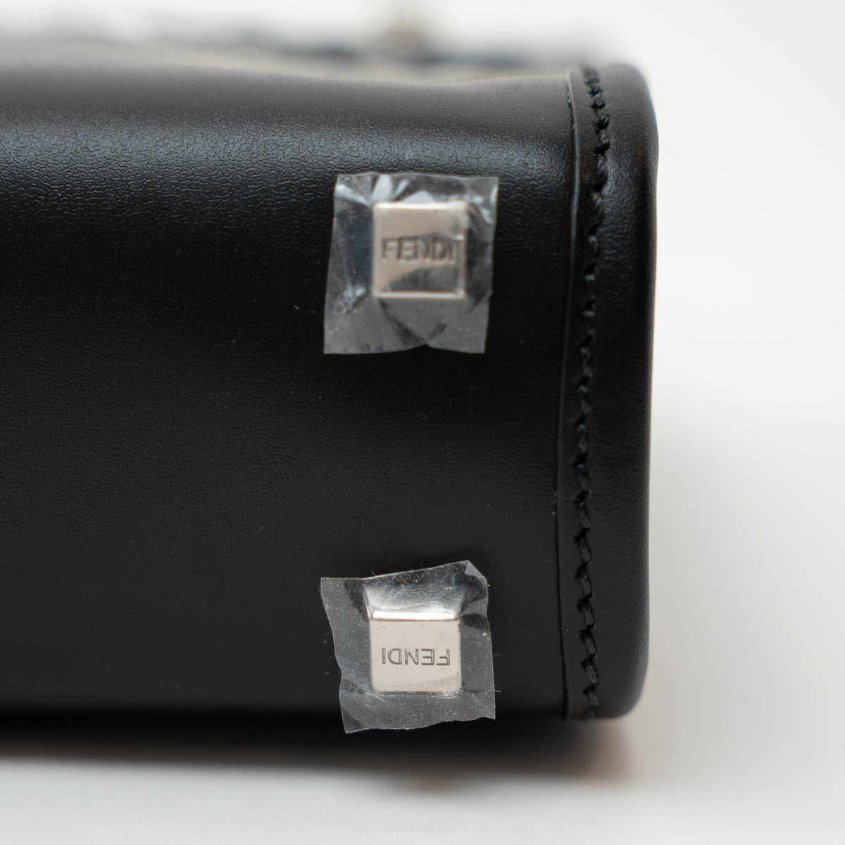 Fendi Black Leather Mini Sunshine Tote