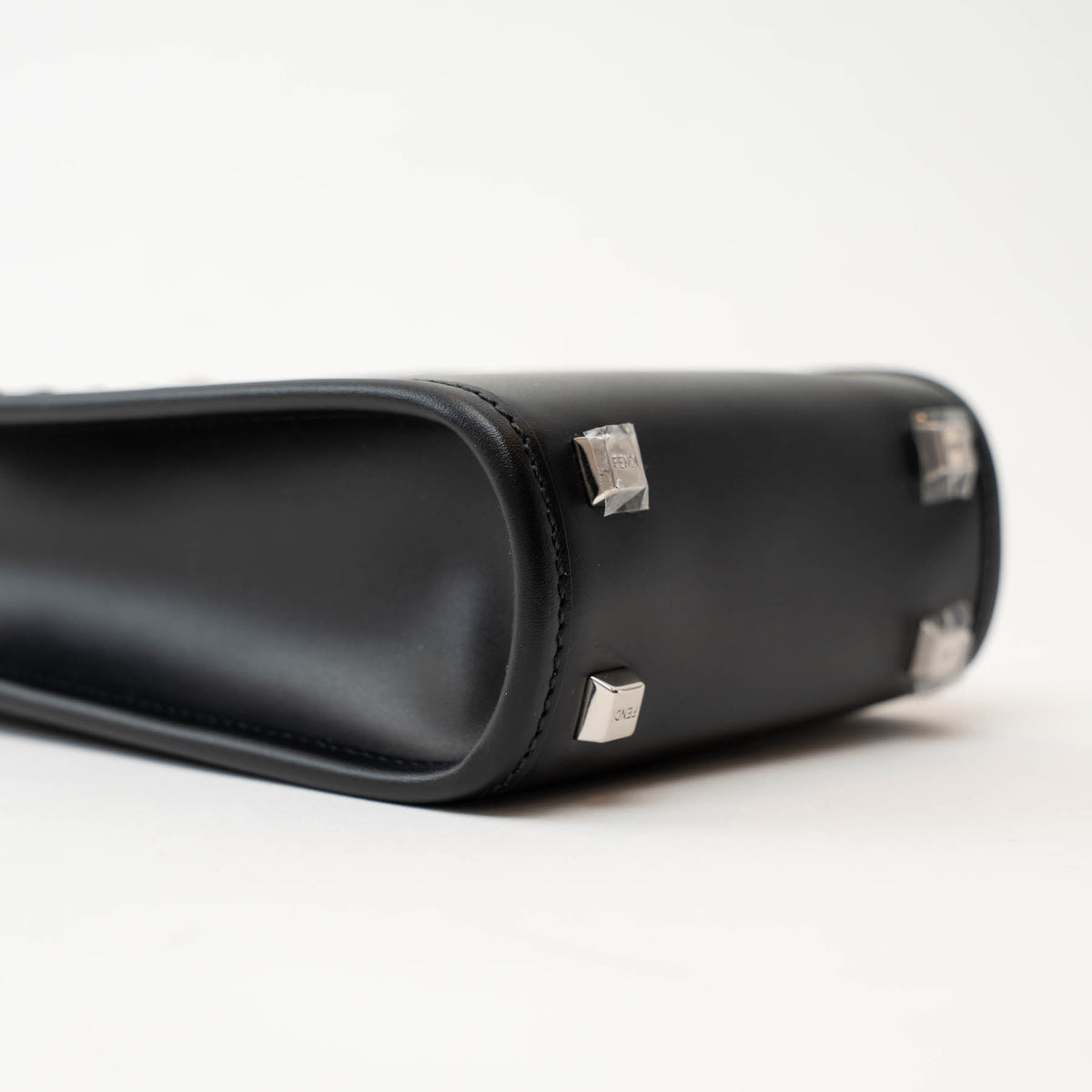 Fendi Black Leather Mini Sunshine Tote