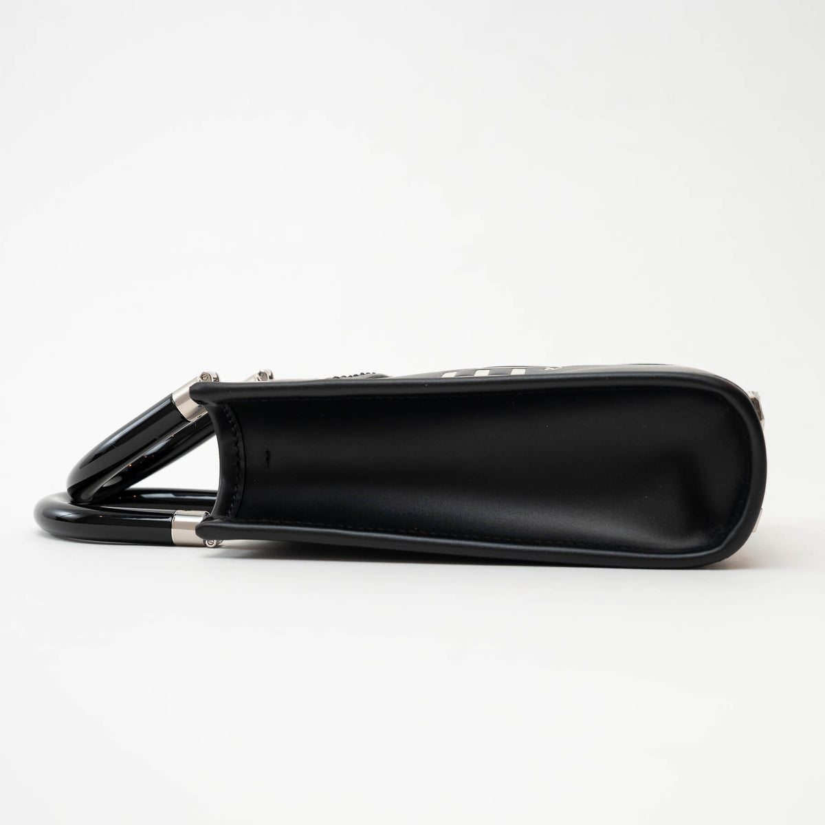 Fendi Black Leather Mini Sunshine Tote