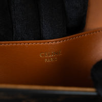 Celine Brown Monogram Canvas Triomphe Tabou Shoulder Bag