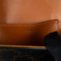 Celine Brown Monogram Canvas Triomphe Tabou Shoulder Bag