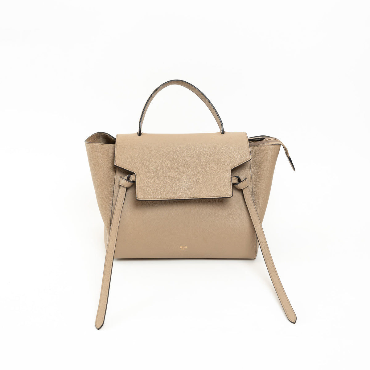 Celine Tan Grained Leather Belt Bag