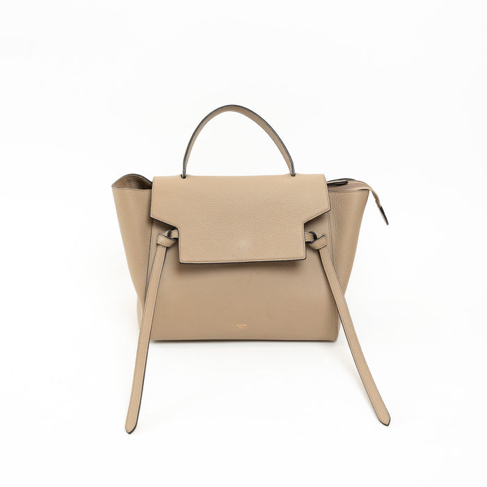 Celine Tan Grained Leather Belt Bag
