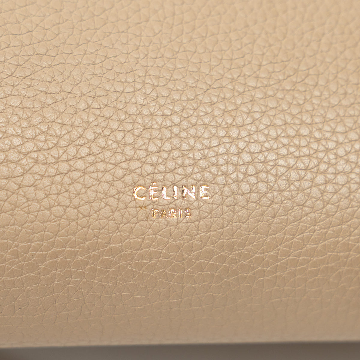 Celine Tan Grained Leather Belt Bag