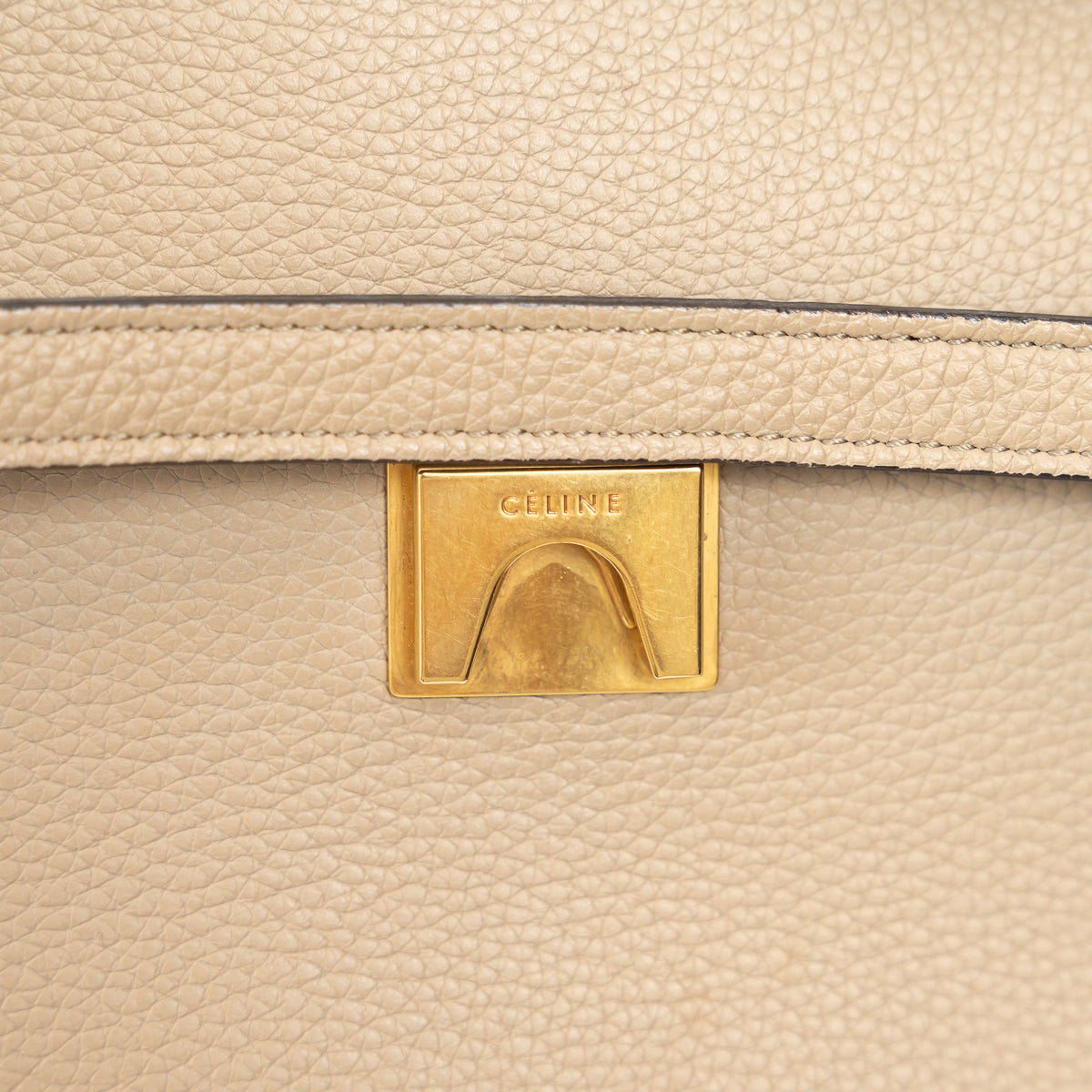 Celine Tan Grained Leather Belt Bag