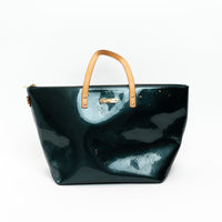 Louis Vuitton Green Vernis Monogram Leather Bellevue GM Tote