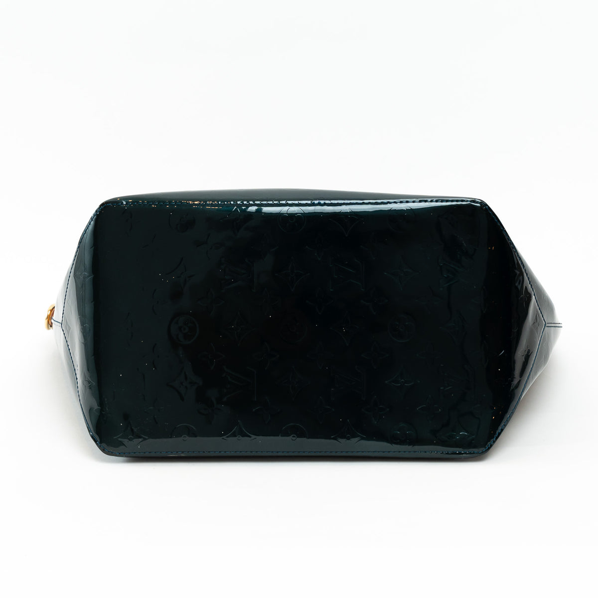 Louis Vuitton Green Vernis Monogram Leather Bellevue GM Tote