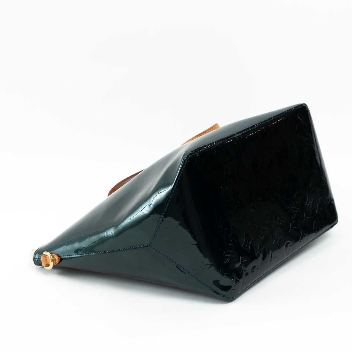 Louis Vuitton Green Vernis Monogram Leather Bellevue GM Tote