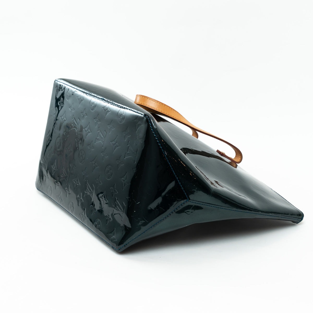 Louis Vuitton Green Vernis Monogram Leather Bellevue GM Tote