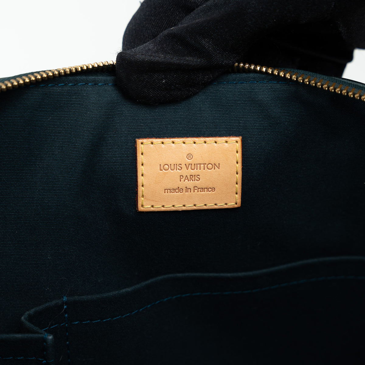 Louis Vuitton Green Vernis Monogram Leather Bellevue GM Tote