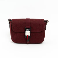 Gucci Burgundy GG Supreme Monogram Canvas Messenger Bag
