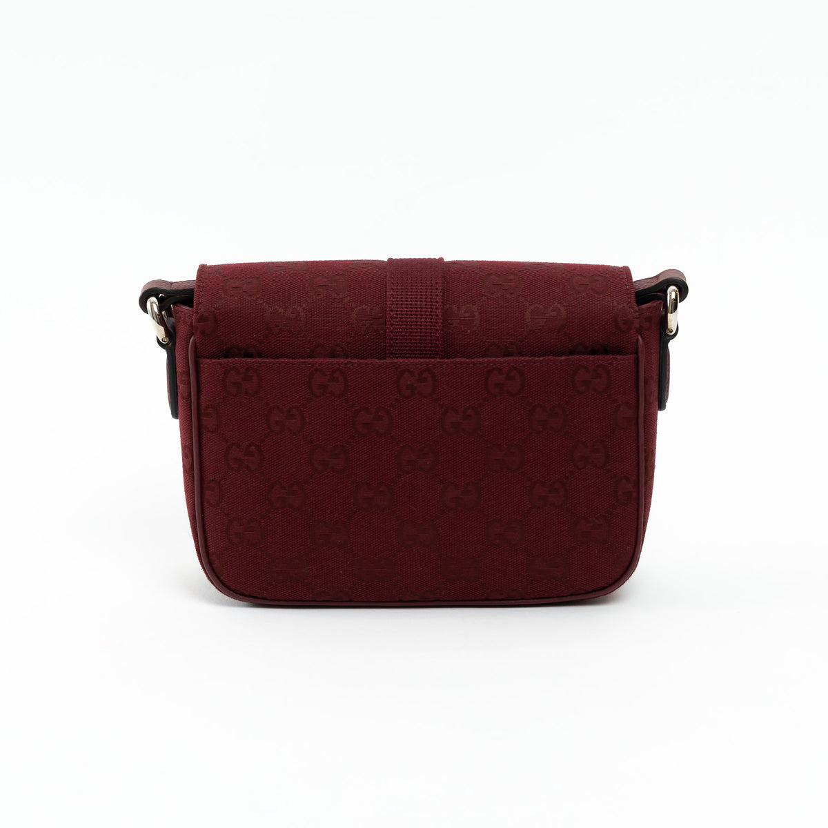 Gucci Burgundy GG Supreme Monogram Canvas Messenger Bag