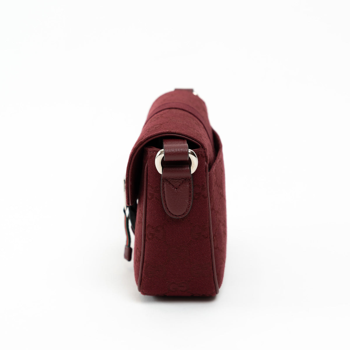 Gucci Burgundy GG Supreme Monogram Canvas Messenger Bag