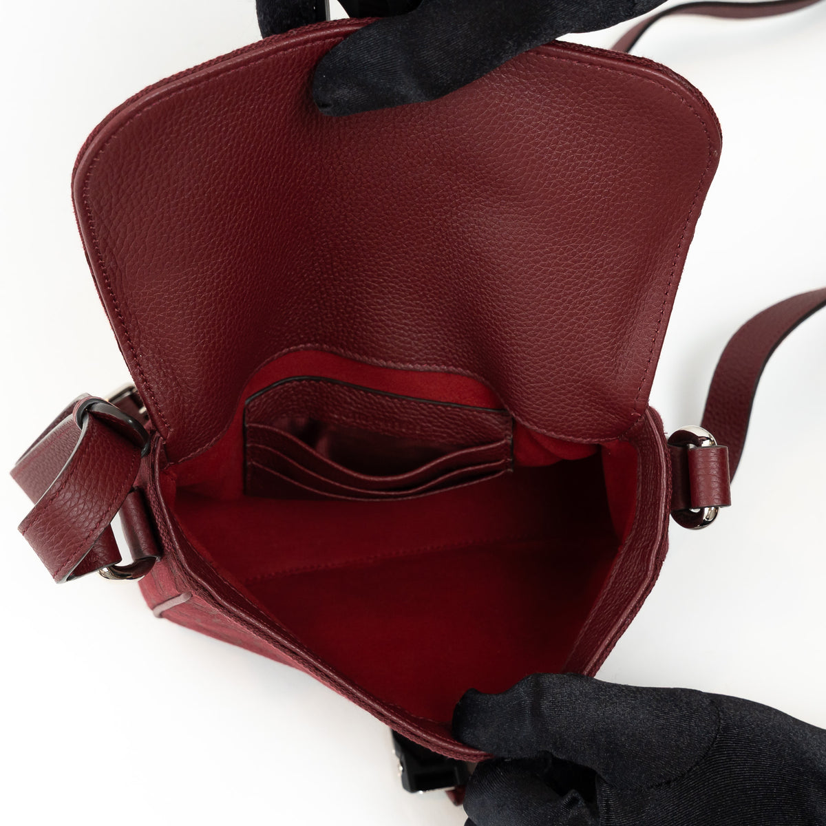 Gucci Burgundy GG Supreme Monogram Canvas Messenger Bag