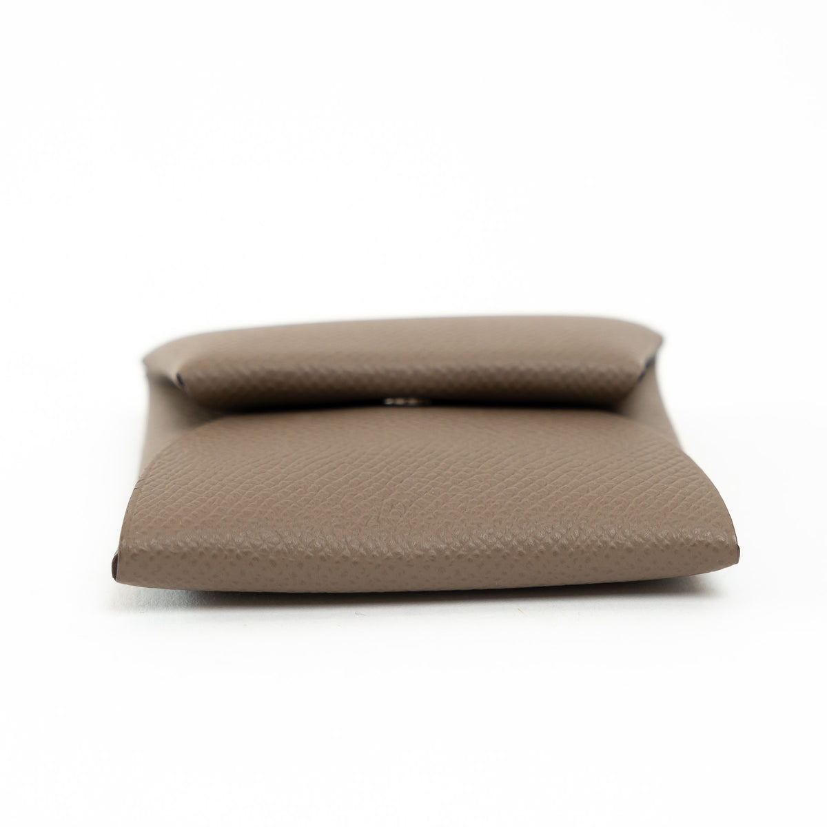 Hermes Etoupe Epsom Leather Bastia Coin Pouch