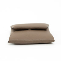 Hermes Etoupe Epsom Leather Bastia Coin Pouch