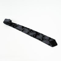 Etro Black Silk Paisley Tie